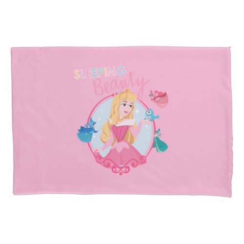 Sleeping Beauty With Fairy Godmothers Pillow Case