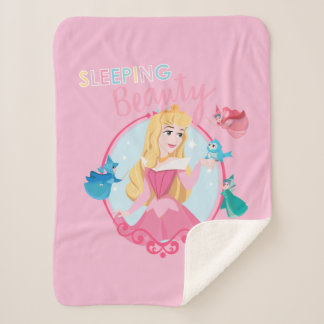 Sleeping Beauty With Fairy Godmothers Sherpa Blanket