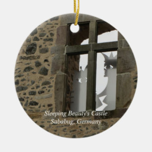 Sleeping Beauty's Castle Ceramic Ornament