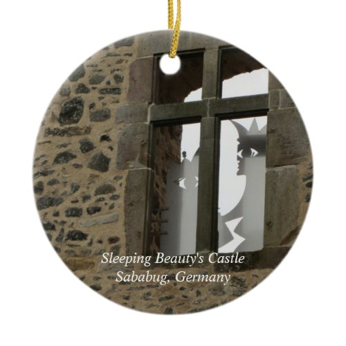 Sleeping Beauty's Castle Ceramic Ornament