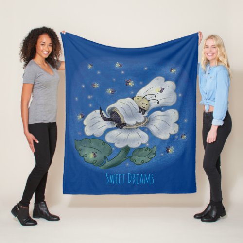 Sleeping Bee Fleece Blanket