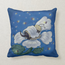 Sleeping Bee Throw Pillow