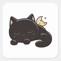 Sticker Kawaii Cat Sleep