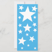 Sleeping Blue Boy Teddy Bear Thank You Favor (Back)