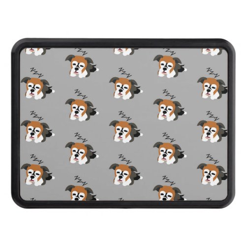 Sleeping Boxer Dog Puppy Animal Lover ZZZ Pet Hitch Cover