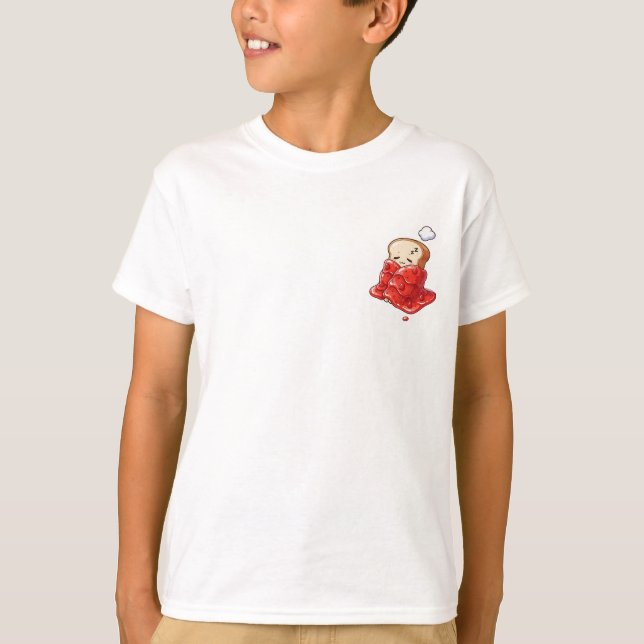 Sleeping Bread Jam Blanket Kids T-Shirt (Front)