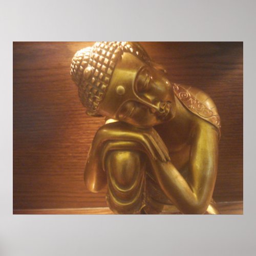 Sleeping Buddha statue Poster