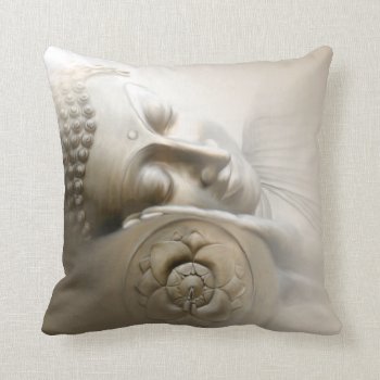 Sleeping Buddha Throw Pillow by Avanda at Zazzle