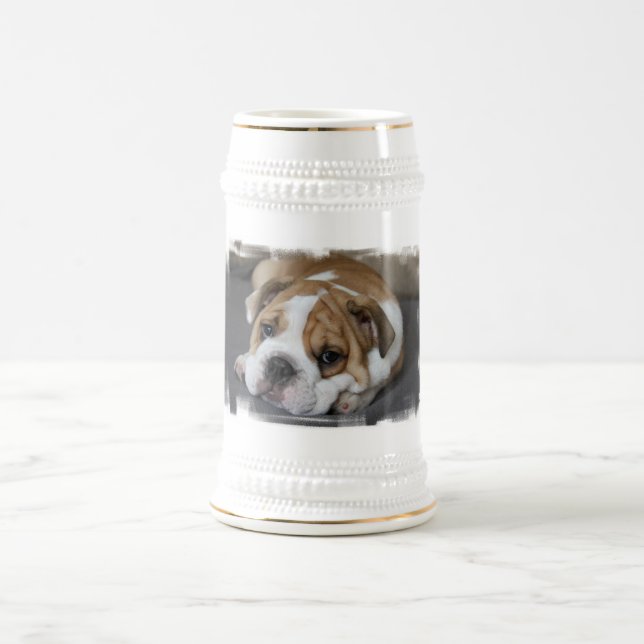 Sleeping Bulldog Beer Stein (Center)