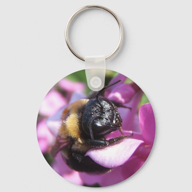 Sleeping Bumble Bee ~ keychain (Front)