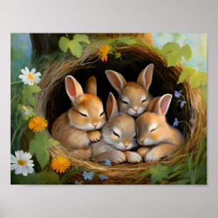 Sleeping Bunnies 3 Poster