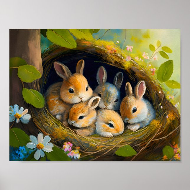 Sleeping Bunnies 4 Poster (Front)