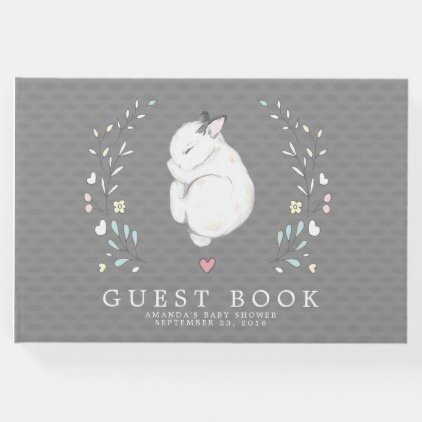 Sleeping Bunny Baby Shower Guest Book