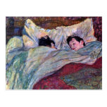 Toulouse-Lautrec In Bed The Kiss Postcard | Zazzle