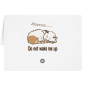 sleeping cat 2 cards (Back Horizontal)