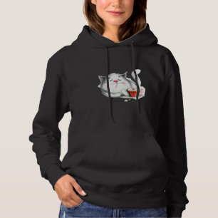 Sleeping cat artwork cute kitten hoodie