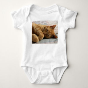 Sleeping Cat Baby Bodysuit