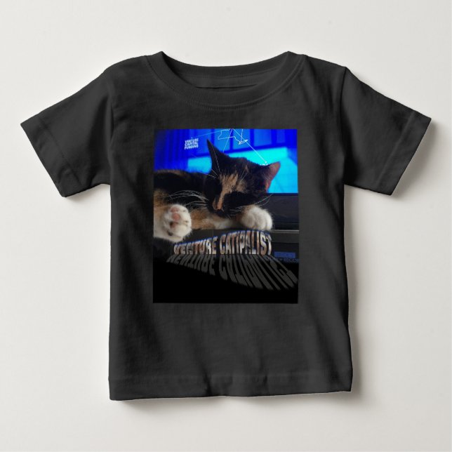 Sleeping Cat Baby T-Shirt (Front)