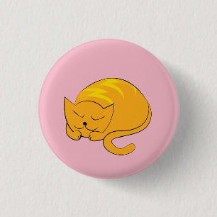 Sleeping Cat Button
