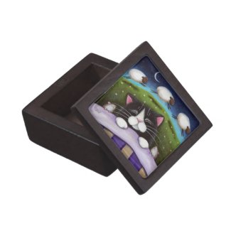 Sleeping Cat & Mice Fantasy Art Premium Gift Box