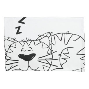 Sleeping Cat: Relax and have fun Pillowcase