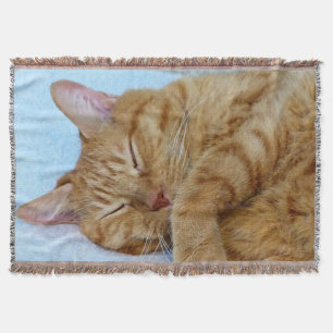 Sleeping Cat Throw Blanket