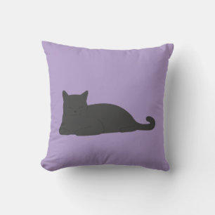 Sleeping Cat Throw Pillow