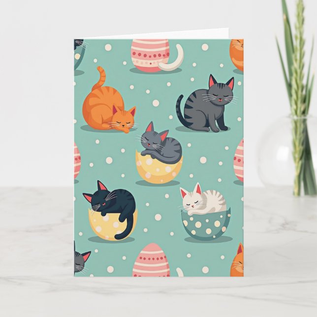 Sleeping Cats Sweet Dream Card (Front)