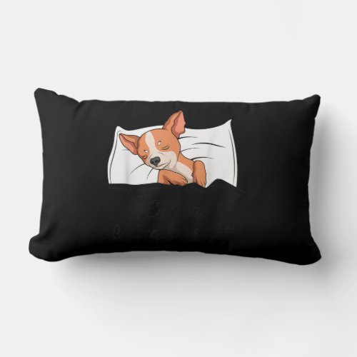 Sleeping Chihuahua Pyjamas Dog Lover Gift Lumbar Pillow