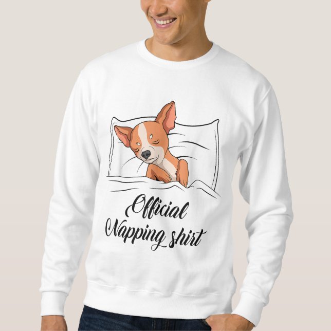 Sleeping Chihuahua Pyjamas Dog Lover Gift Official Sweatshirt (Front)