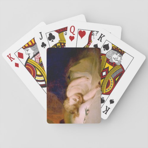 Sleeping Child by Thomas Sully Poker Cards