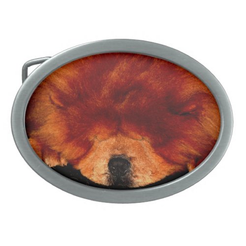 Sleeping Chow Chow bbcnm Belt Buckle