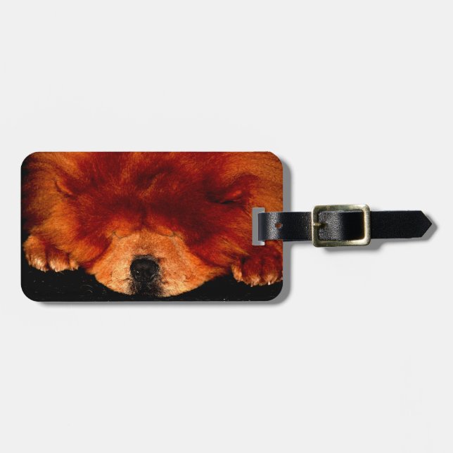 Sleeping Chow Chow cd ltcna Luggage Tag (Front Horizontal)