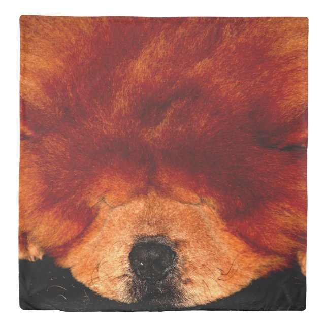 Sleeping Chow Chow qca Duvet Cover (Front)