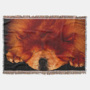 Sleeping Chow Chow tbcna Throw Blanket
