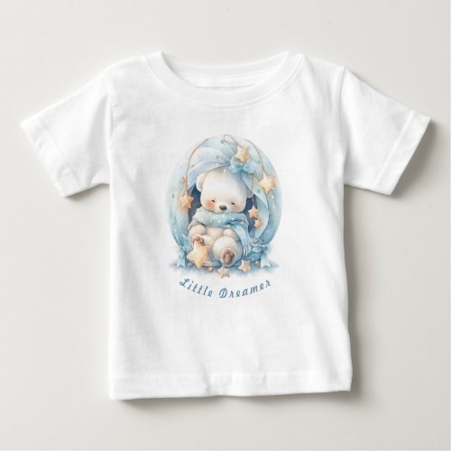 Sleeping Cute Bear Good Night Baby T_Shirt