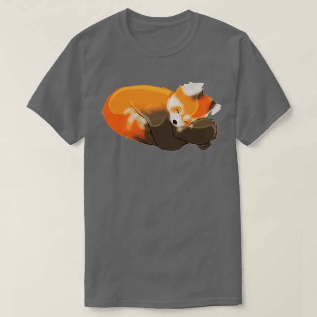 Sleeping Cuties Red Panda T-Shirt (Design Front)