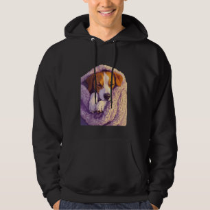 Sleeping Dog Cozy Blanket Animal Art Hoodie