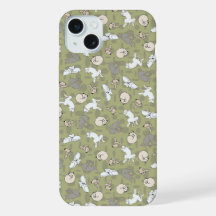 Sleeping Dog Inspired Print in Green Grey