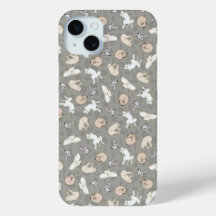 Sleeping Dog Inspired Print in Grey Orange