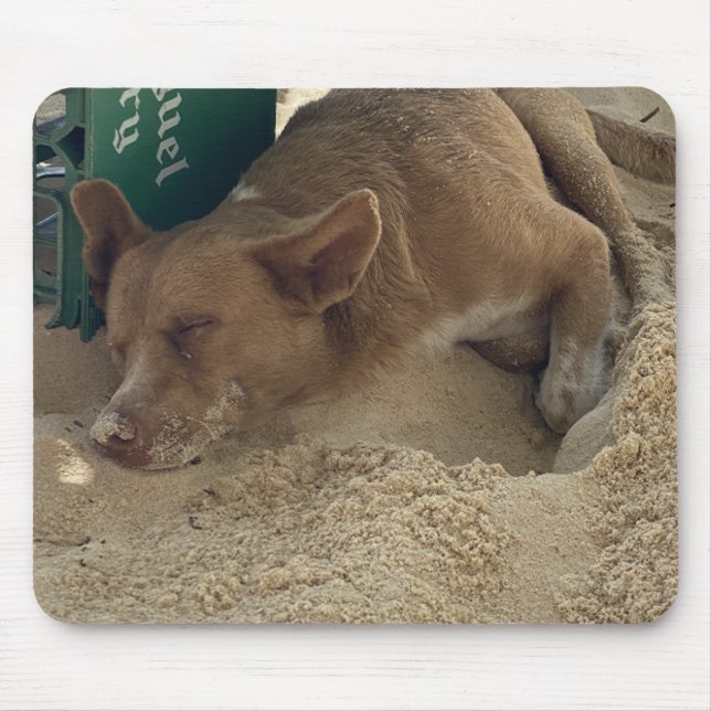 Sleeping dog mouse pad (Front)