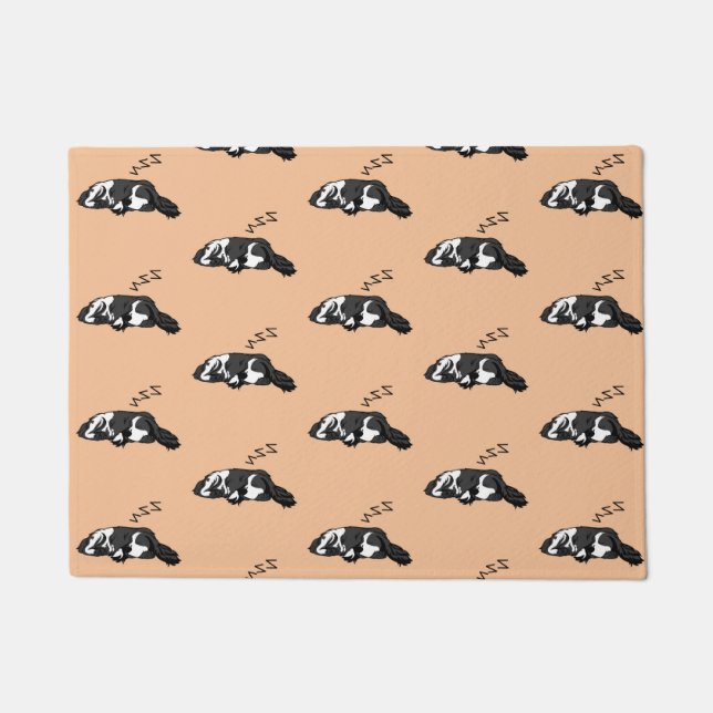 Sleeping Dog ZZZ English Springer Spaniel Pet Doormat (Front)