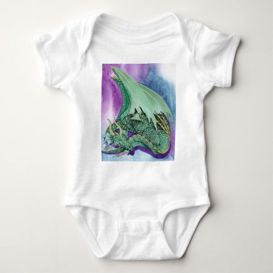 sleeping dragon baby bodysuit