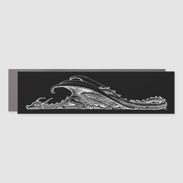 Sleeping Dragon Car Magnet (Front)