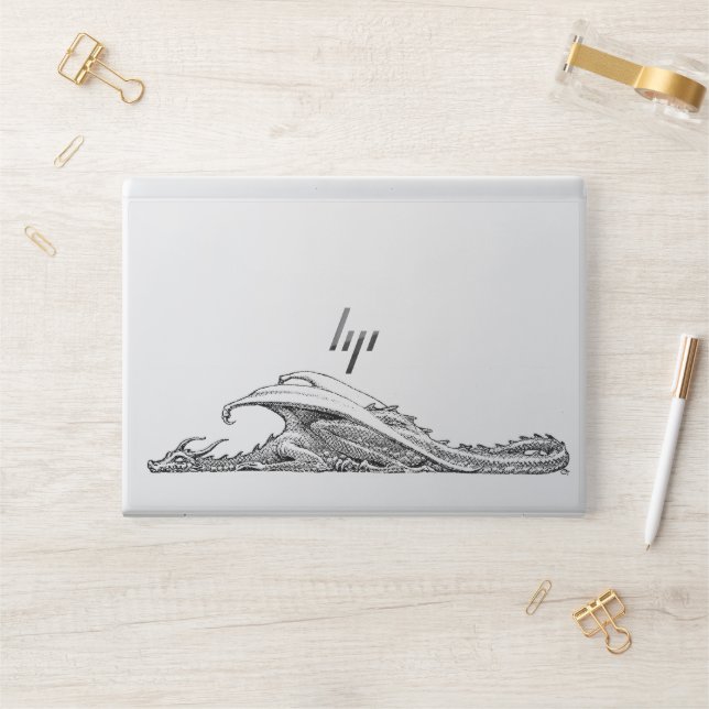 Sleeping Dragon HP Laptop Skin (Desk)