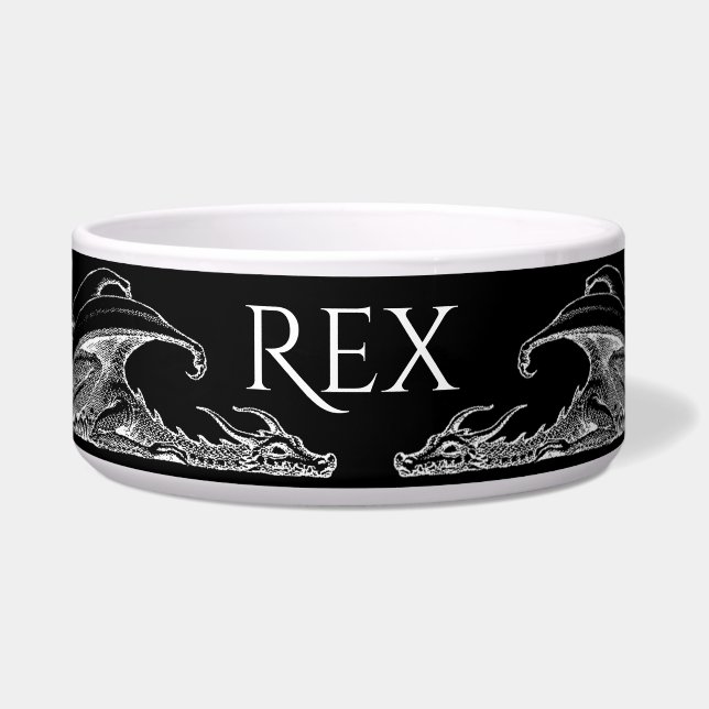 Sleeping Dragon Personalized Bowl (Front)