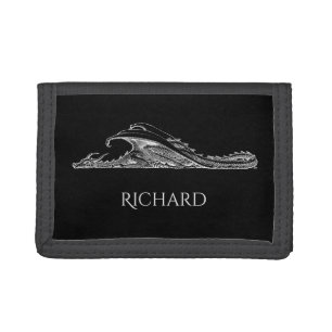 Sleeping Dragon Personalized Tri-fold Wallet