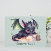 Sleeping Dragon with Green Wings (Standing Front)