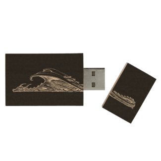 Sleeping Dragon Wood Flash Drive
