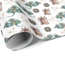 Sleeping Dragons Wrapping Paper
